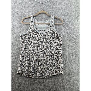 Karen Neuburger Live Love Lounge Leopard Print Tank Top Size M